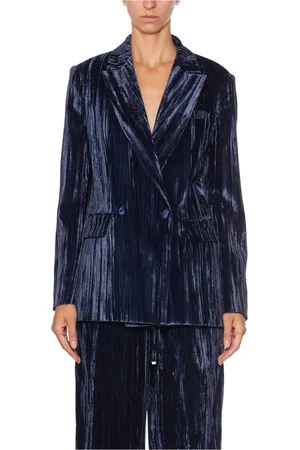Dondup Jassen, Dames, Blauw, S, Double-breasted Blazer