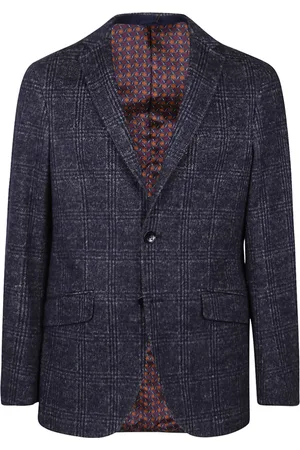 Etro Jassen, Heren, Blauw, L, Katoen, Roma Jacket