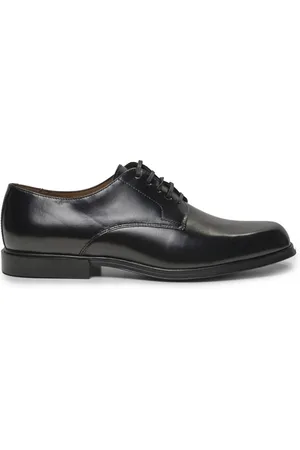 Calvin Klein Schoenen, Heren, Zwart, 44 EU, Leer, Polyester Sneaker Veterschoen Leer