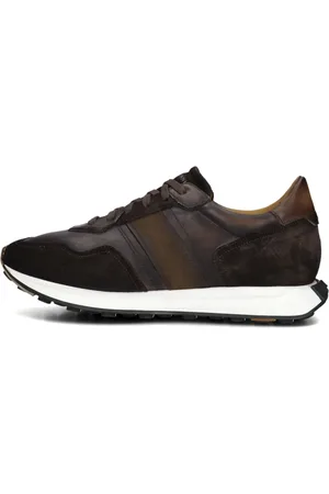 Magnanni Schoenen, Heren, Bruin, 43 EU, Leer, Low Top Sneakers