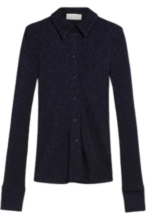 Sportmax Blouses & Shirts, Dames, Zwart, S, Stijlvol Shirt