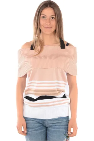 Liu Jo Truien, Dames, Roze, L, Katoen, Cozy Knit Sweater
