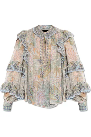 Etro Blouses & Shirts, Dames, Veelkleurig, S, Zijden Blouse
