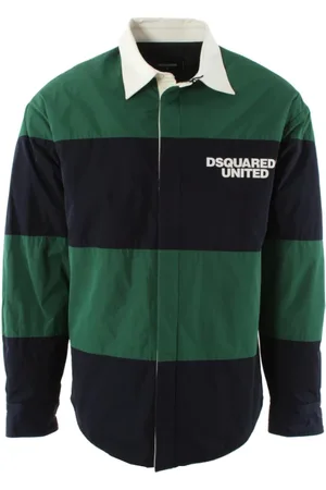 Dsquared2 Overhemden, Heren, Groen, L, Polyester, Casual Overhemd