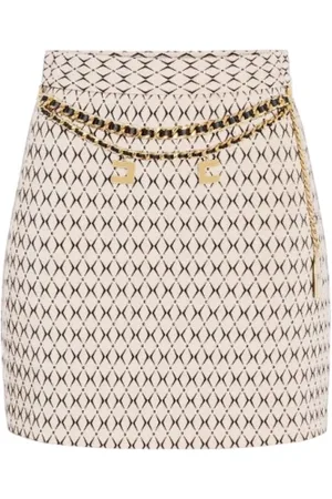 Elisabetta Franchi Rokken, Dames, , M, Polyester, Elegante Geplooide Rok