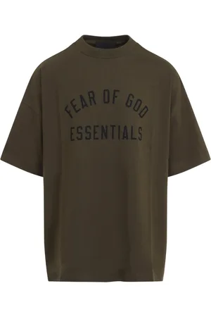 FEAR OF GOD Tops, Heren, Groen, 2Xl, Katoen, Jersey Crewneck T-shirt