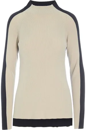 Bitte Kai Rand Truien, Dames, , L, Polyester, Geribbelde Blouse Ivory Yin Yang