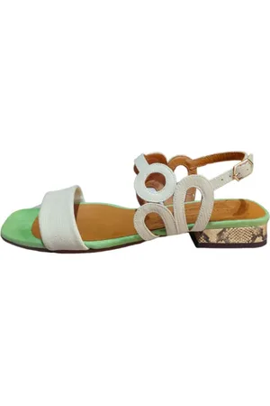 Chie Mihara Schoenen, Dames, Roze, 37 EU, Leer, Roze Tenko Platte Sandalen
