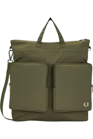 Fred Perry Tassen, Heren, Groen, ONE Size, Nylon, Nylon Schoudertas