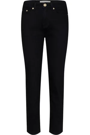 Sofie Schnoor Jeans, Dames, Zwart, S, Katoen, Zwarte Mid Jeans Reesesw Model