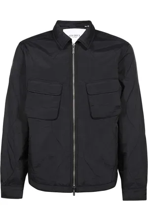 Les Deux Jassen, Heren, Zwart, 2Xl, Nylon, Nylon Overhemd Stijl Jas