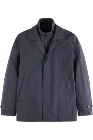 FAY Jassen, Heren, Blauw, M, Nylon, Blauwe Morning Coat
