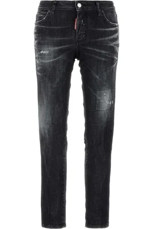 Dsquared2 Jeans, Dames, Zwart, M, Denim, Stretch Denim Jennifer Jeans