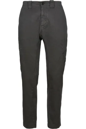 C.P. Company Broeken, Heren, Grijs, M, Katoen, Klassieke Cargo Broek