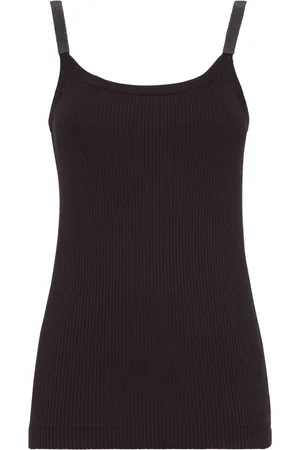 Brunello Cucinelli Tops, Dames, Zwart, M, Katoen, Stijlvolle Canalle Sisas