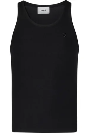 COPERNI Tops, Dames, Zwart, S, Geribbelde Gebreide Top