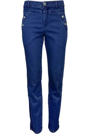2-Biz Jeans, Dames, Blauw, S, Denim, Karcemona Denim Broek