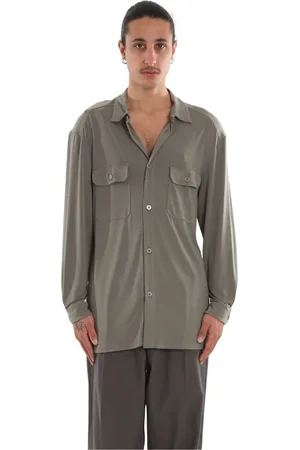 MAGLIANO Overhemden, Heren, Grijs, M, Lange Mouw Vendemmia Shirt