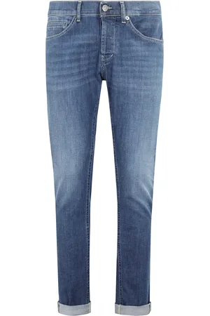 Dondup Jeans, Heren, Blauw, W30, Denim, Slim-fit denim jeans