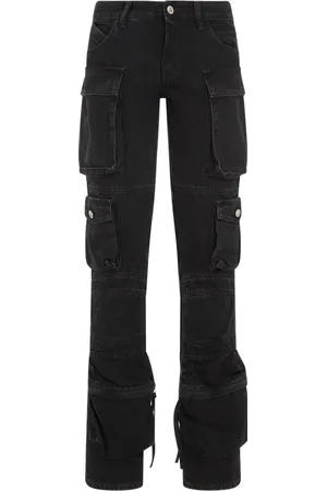 The Attico Jeans, Dames, Zwart, W27, Katoen, Essie Jeans