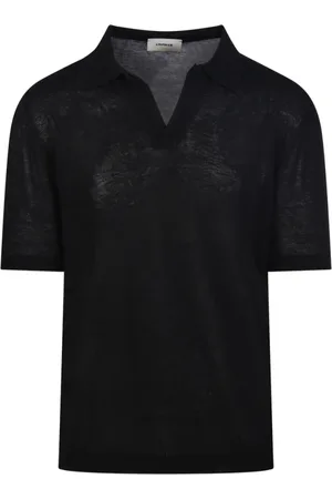 A PAPER KID Truien, Heren, Zwart, L, Katoen, Kaviaar Zwart Polo Shirt
