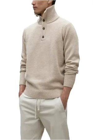 ECOALF Truien, Heren, , S, Katoen, Klassieke Katoenen Jersey Turtleneck