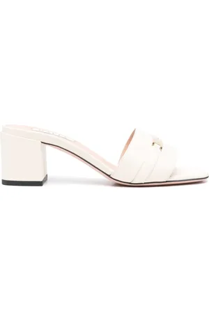 Bally Schoenen, Dames, Wit, 36 EU, Beige Blokhak Sandalen