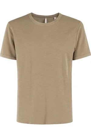 Sunflower Tops, Heren, Groen, S, Katoen, Khaki Wafel T-shirt met korte mouwen