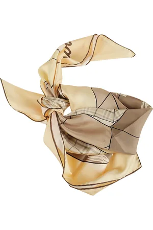 Burberry Accessoires, unisex, Bruin, ONE Size, Zijden Sjaal