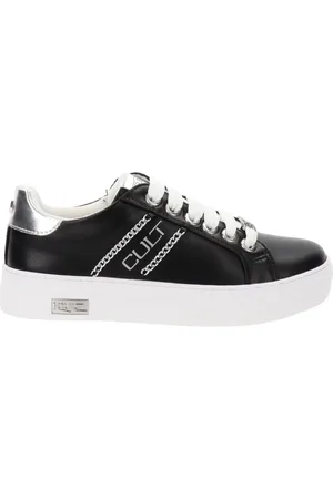 Cult Schoenen, Dames, Zwart, 38 EU, Leer, Sneakers van imitatieleer voor vrouwen