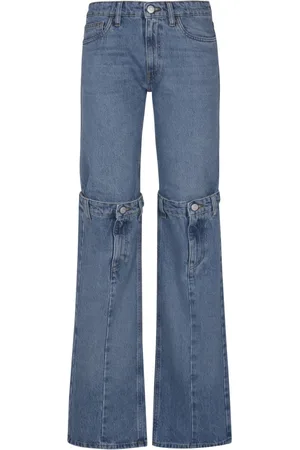 COPERNI Jeans, Dames, Blauw, S, Katoen, Open Knee Jeans