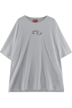 Diesel Tops, Heren, Wit, M, Katoen, Logo T-shirt