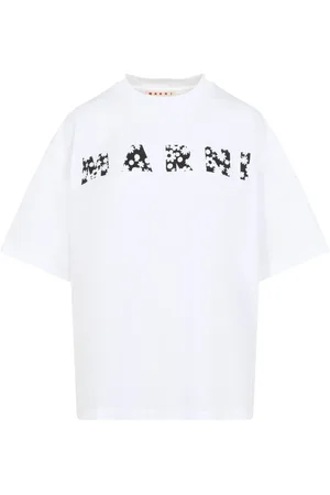 Marni Tops, Dames, Wit, 2Xs, Katoen, T-shirt