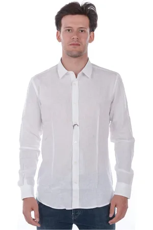 D.A. Daniele Alessandrini Overhemden, Heren, Wit, 4Xl, Katoen, Basisoverhemd