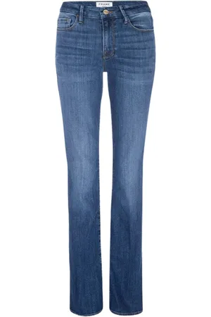 Frame Jeans, Dames, Blauw, W25, Katoen, Le Mini Boot Jeans