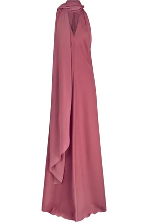 Cortana Kleedjes, Dames, Roze, S, Convertible Zijden Roze Party Jurk