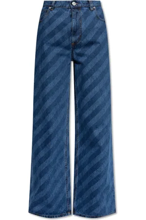 Marni Jeans, Dames, Blauw, 2Xs, Katoen, High-waisted Jeans