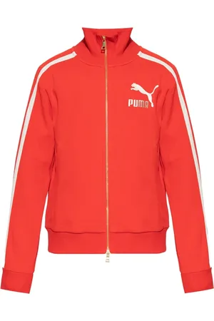 PUMA Sweatshirts & Hoodies, Heren, Rood, M, Sweatshirt met logo