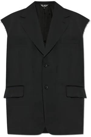 Comme des Garçons Jassen, unisex, Zwart, S, Wol, Wollen vest