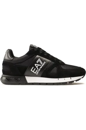EA7 Schoenen, Heren, Zwart, 39 1/2 EU, Leer, Stijlvolle X8X151Xk 354 Sneakers
