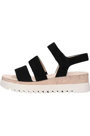 Gabor Schoenen, Dames, Zwart, 40 EU, Suède, Sandal 660 3