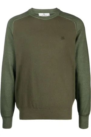 Etro Truien, Heren, Groen, M, Virgin Wool Jumper