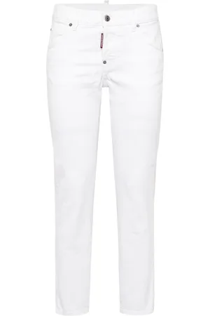 Dsquared2 Jeans, Dames, Wit, 2Xs, Slim-fit Witte Jeans