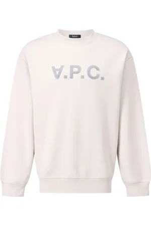 A.P.C. Sweatshirts & Hoodies, Heren, , M, Katoen, Logo Sweater met Comfort Fit
