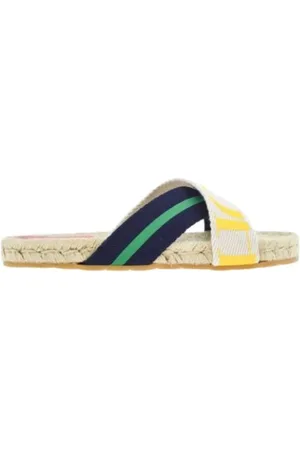 Carolina Herrera Schoenen, Dames, Veelkleurig, 37 EU, Jute, Gestreept Grosgrain Espadrilles voor het Shoppen