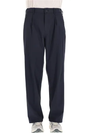 HERNO Broeken, Heren, Blauw, S, Polyester, Blauwe Technische Superlicht Over Fit Broek