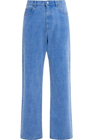 Marni Jeans, Heren, Blauw, W31, Denim, Bleached Coated Denim Jeans