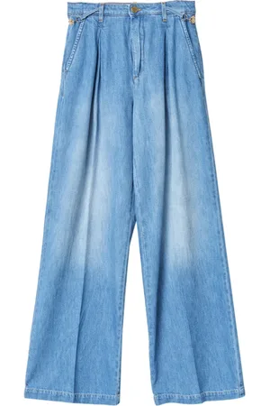 GAËLLE Jeans, Dames, Blauw, W29, Denim, Denim Palazzo Jeans voor Vrouwen
