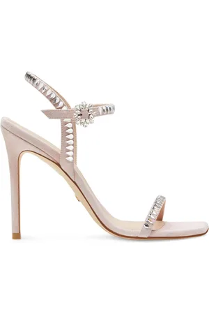 Stuart Weitzman Schoenen, Dames, , 36 EU, Leer, Gemcut 100 Sandaal