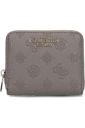 Guess Accessoires, Dames, , ONE Size, Leer, Kleine Zip Around Portemonnee